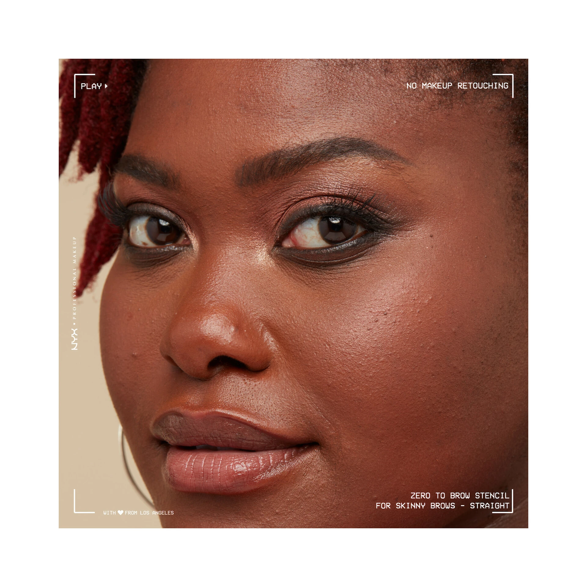 Șablon Zero To Brow 01 pentru sprâncene subțiri - NYX Professional Makeup