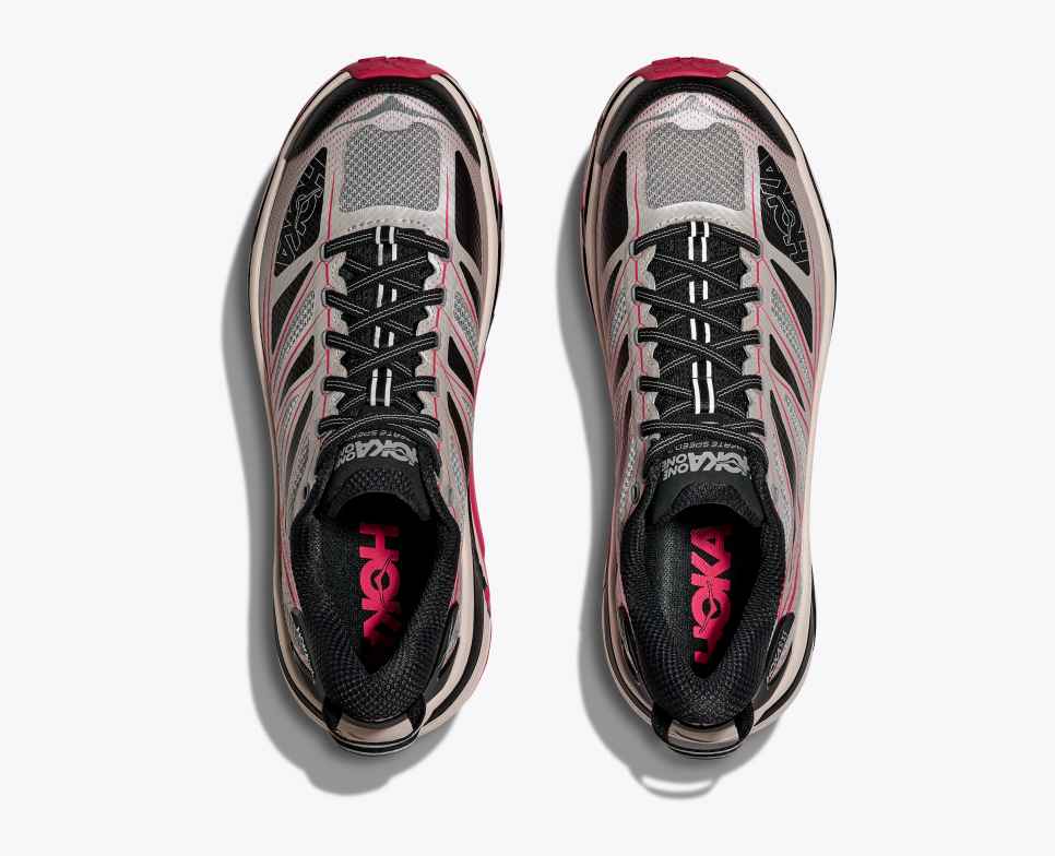 HOKA Mafate Speed 2 Galactisch Grijs / Robijnrood
