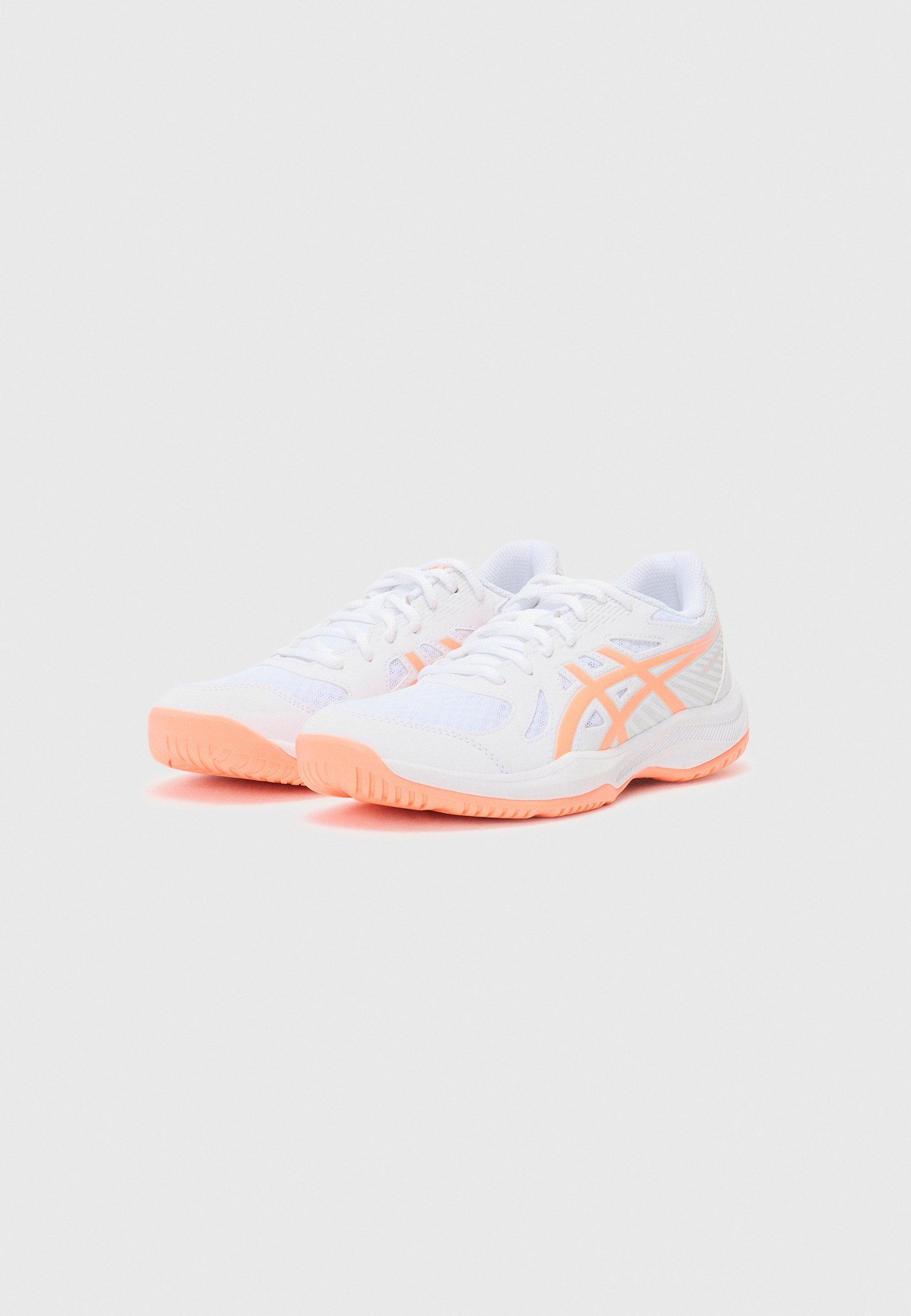 ASICS UPCOURT 6 - Chaussures de volley-ball - blanc/corail vif