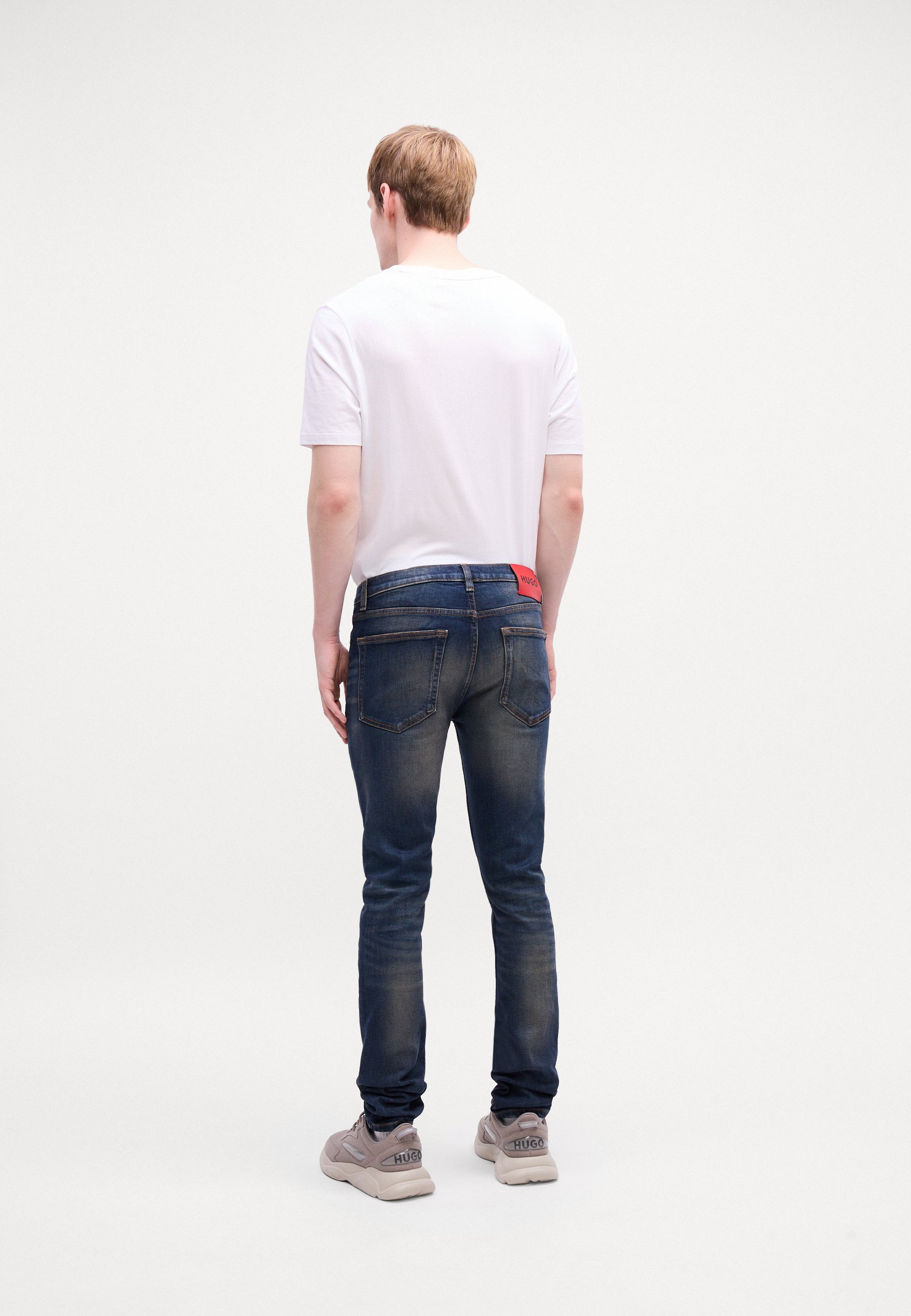 HUGO Slim fit jeans - mediumblauw