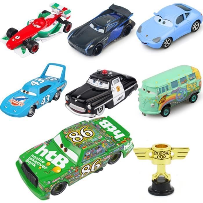 Francesco Pixar Cars 2 Lightning McQueen Mater Chick Hicks Piston Cup McQueen 1:55 Diecast Vehicle