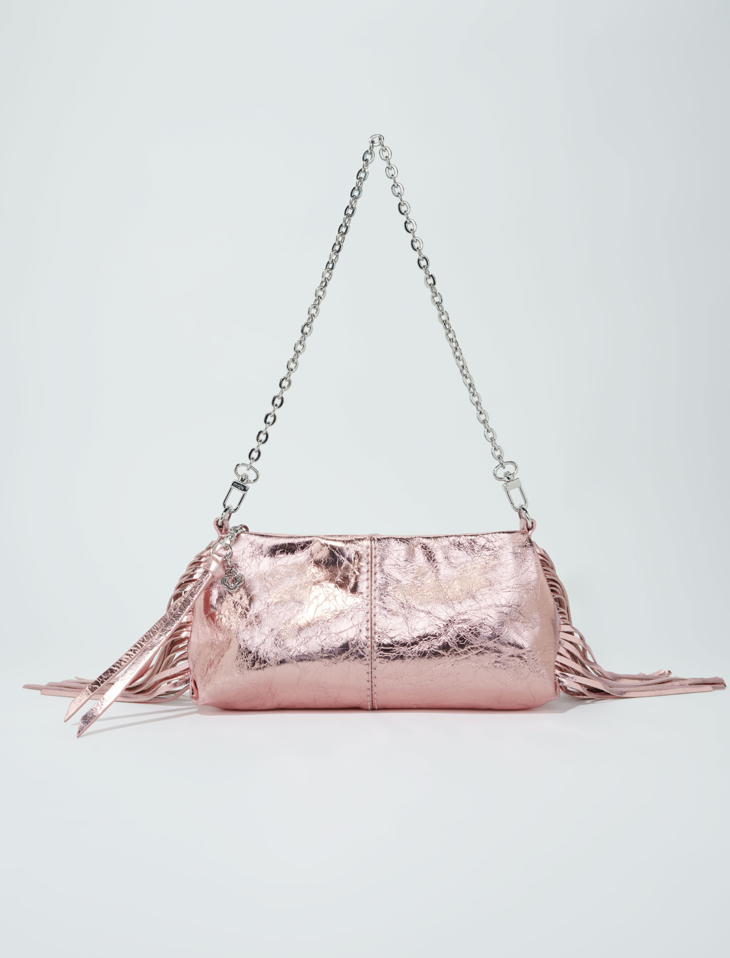 Miss M etui van metallic leer - Metallic Roze