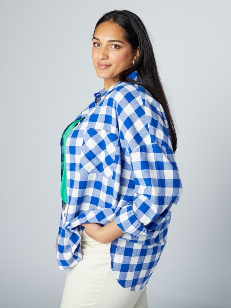 Camisa de franela - AZUL