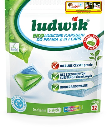 Kapsułki do prania Ludwik ekologiczne 2w1 32 szt.