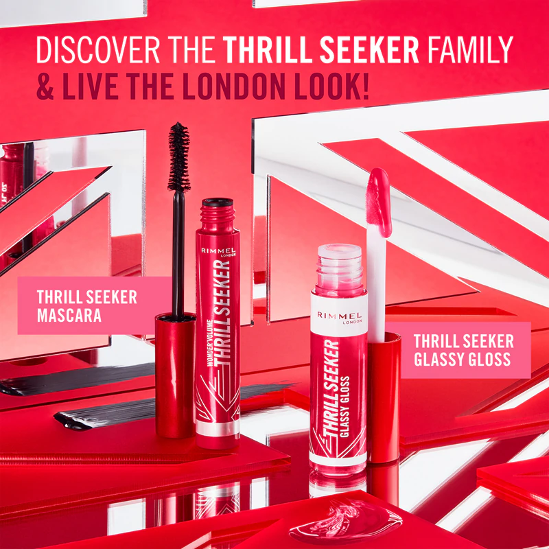 Gloss labial volumizador Rimmel Thrill Seeker Glassy Gloss