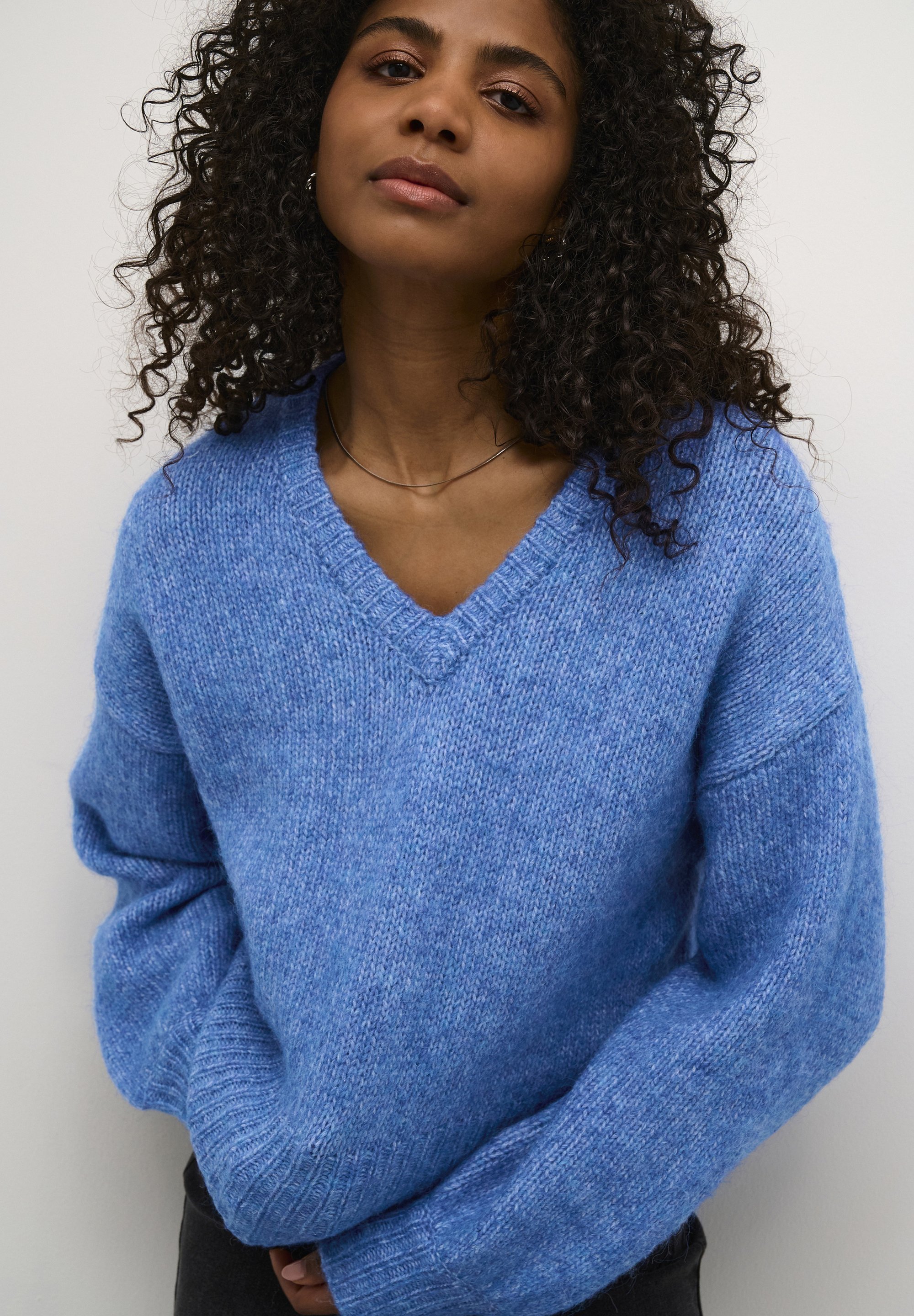 Kaffe TRINA LS - Jumper - Ebb and Flow Melange