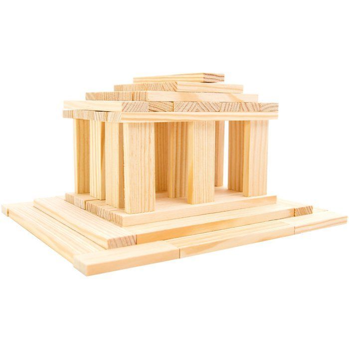 JEUJURA – Holzbaukasten – TECAP 3XL – 200 Teile – ab 3 Jahren
