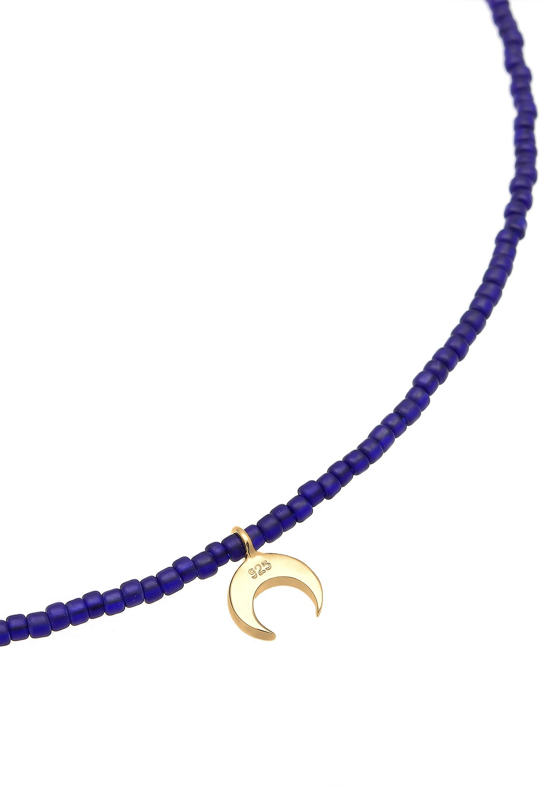 Elli Femme Choker Pendentif Demi-Lune - (925/1000) Argent