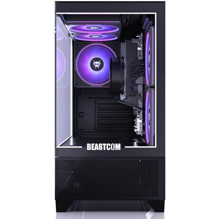 BEASTCOM Q3 Essential Gaming, PC Gamer, AMD Ryzen 5 3400G 4x4.20GHz, 4K RX Vega 11, 16 GB RAM, 512 GB SSD, WiFi, Win11