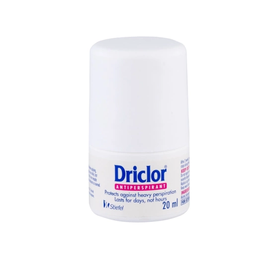 Driclor Roll On antyperspirant w kulce przeciw nadmiernej potliwości 20 ml