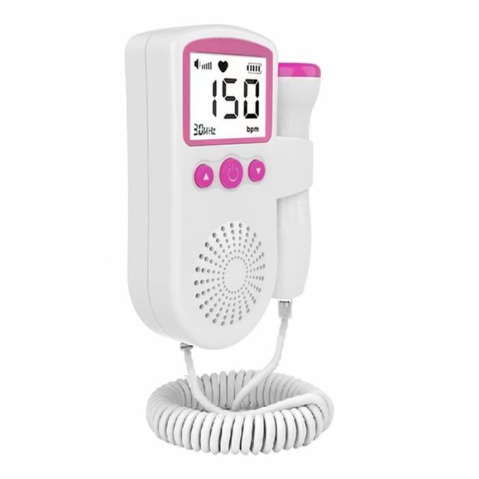 Bébé sonar prénatal doppler femelle moniteur fœtal détecteur de fréquence cardiaque Doppler fœtal domestique Sonar stéthoscope rose