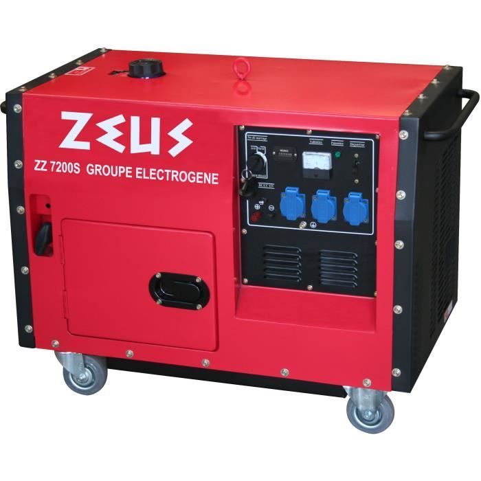 ZEUZ Generator – Leise – 6000 W – Elektrostarter