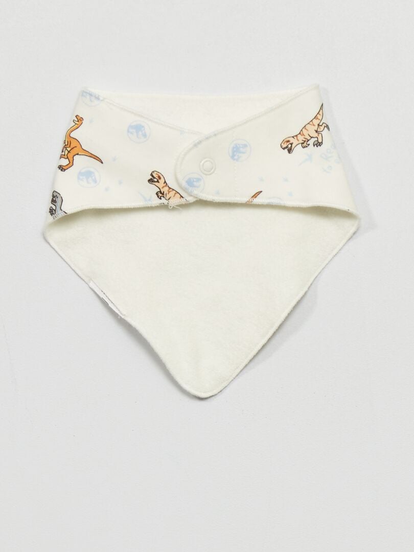 Conjunto Jurassic World de 3 peças: body, calça e babador - Branco