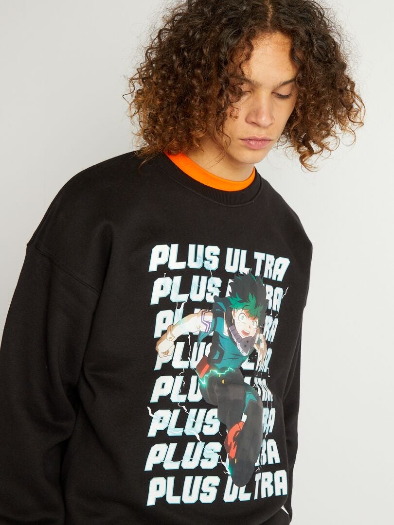Moletom 'My Hero Academia' - PRETO