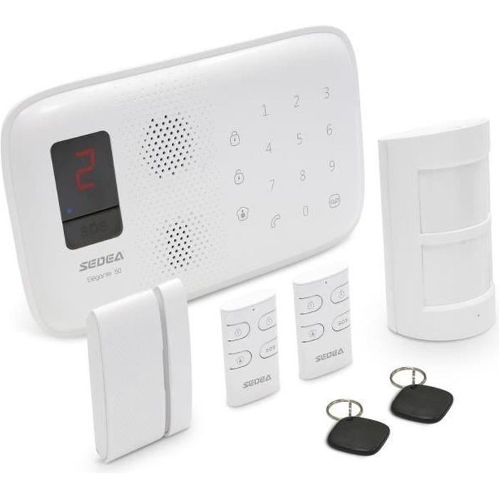 Paquete de alarma inalámbrica elegante para el hogar SEDEA 50