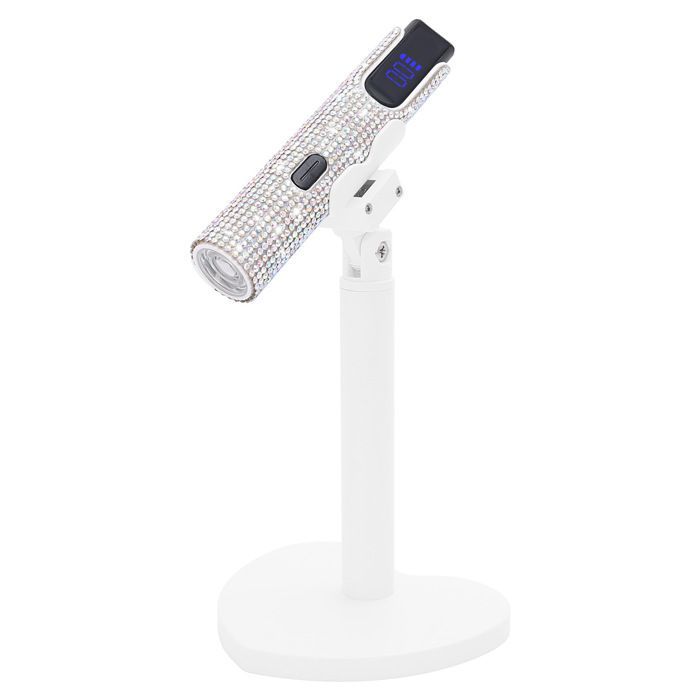 Mini lampe LED UV manucure portable, support flexible 360°, séchage rapide, nail art, lumière de poche pour ongles, Blanc