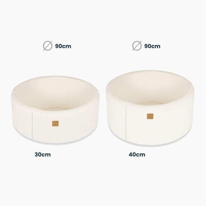 Piscine en Mousse - MeowBaby - 90x30cm - 200 Balles - Antiallergique - Mixte