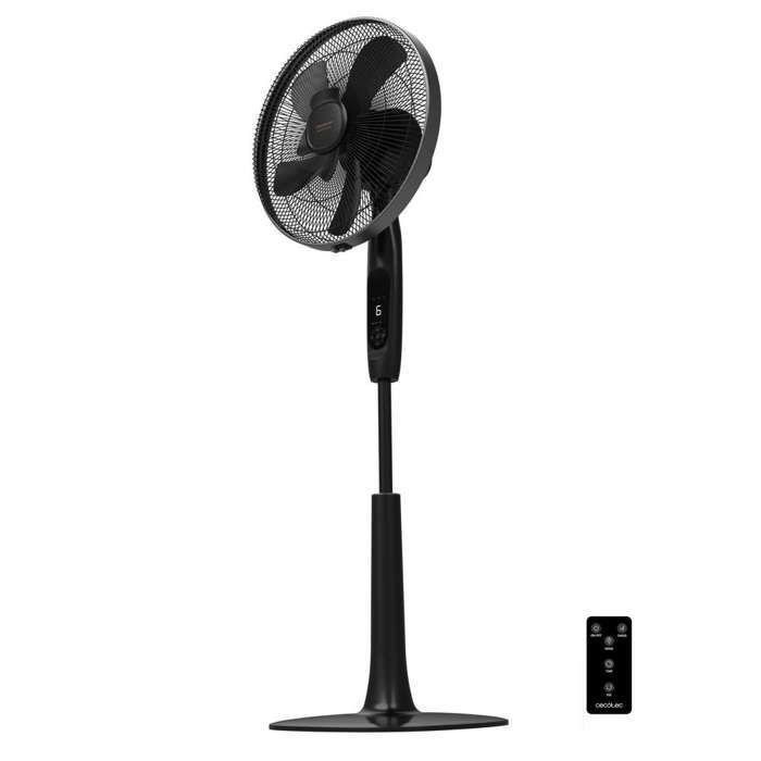 Ventilador de pedestal Cecotec con control remoto y temporizador EnergySilence 1020 ExtremeConnected, 60 W, 10 aspas, motor de 6 velocidades.