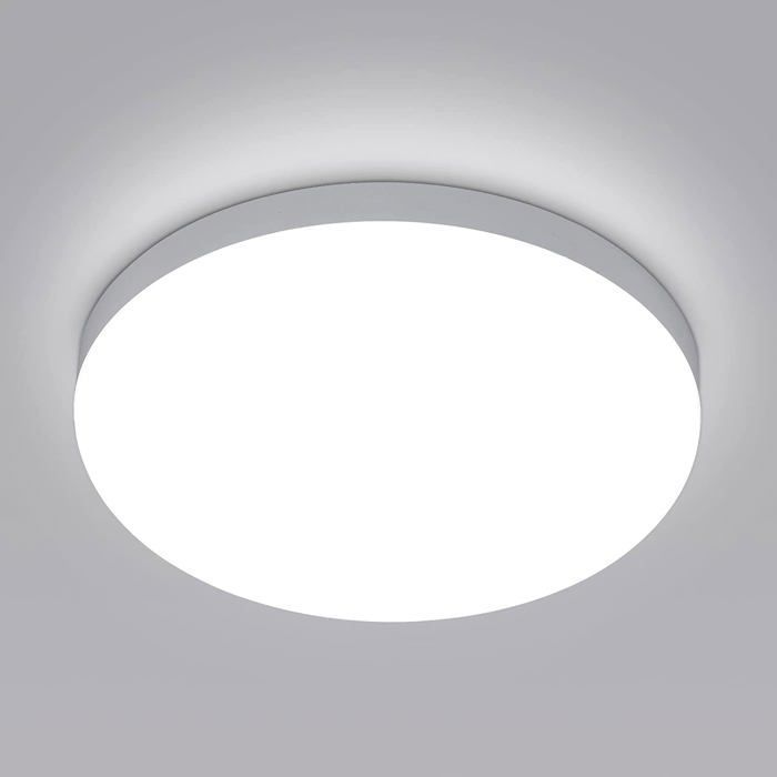 DELIPOP Plafonnier LED - Style moderne - 32W 6500K IP54 Imperméable Luminaire Plafonnier Pour Salle de Bain Cuisine Salon - Blanc