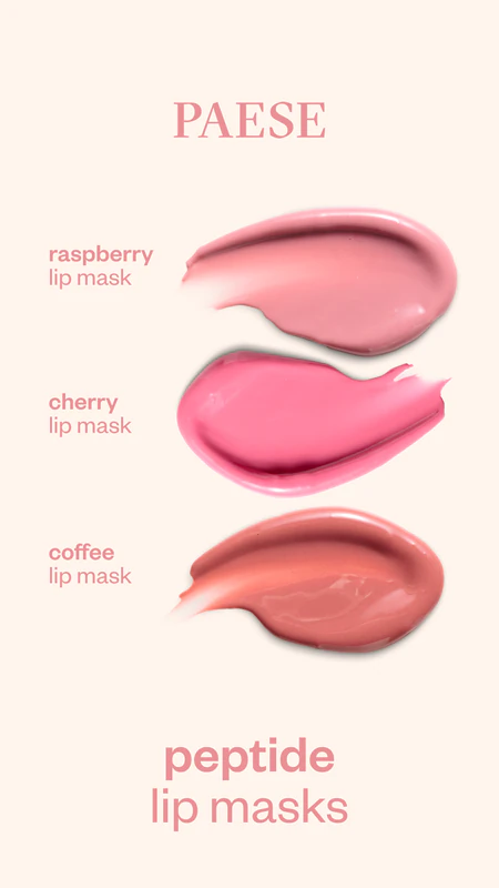 Máscara labial hidratante com peptídeos Paese Peptide Lip Mask.