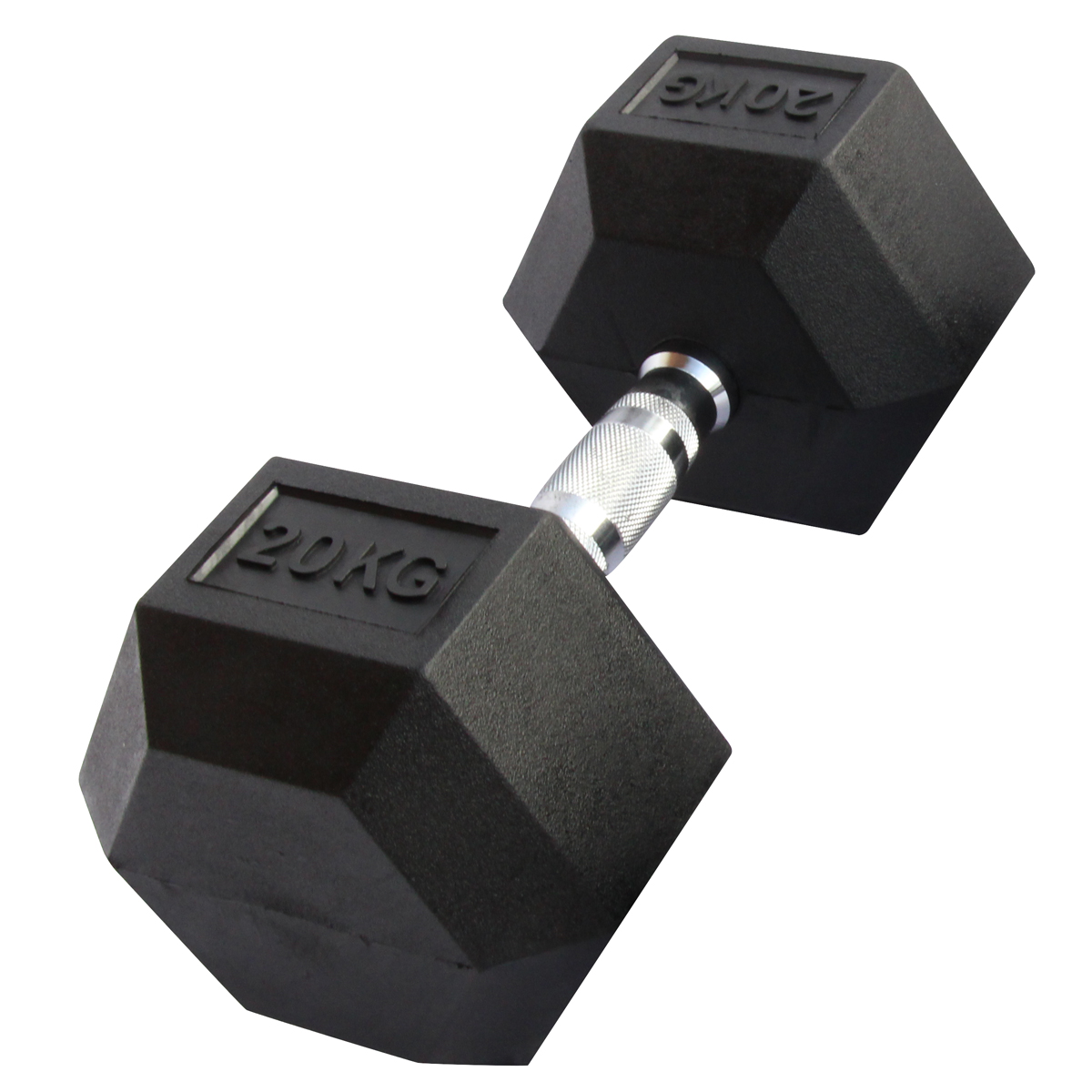  Gladiatorfit 20 kg Sechskant-Gummihantel