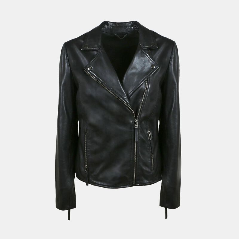 Biker da donna in pelle