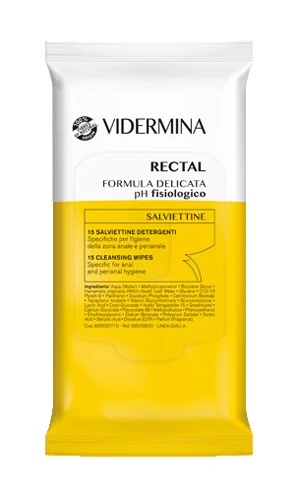 VIDERMINA Lingettes rectales Vidermina 15 unités Nettoyage
