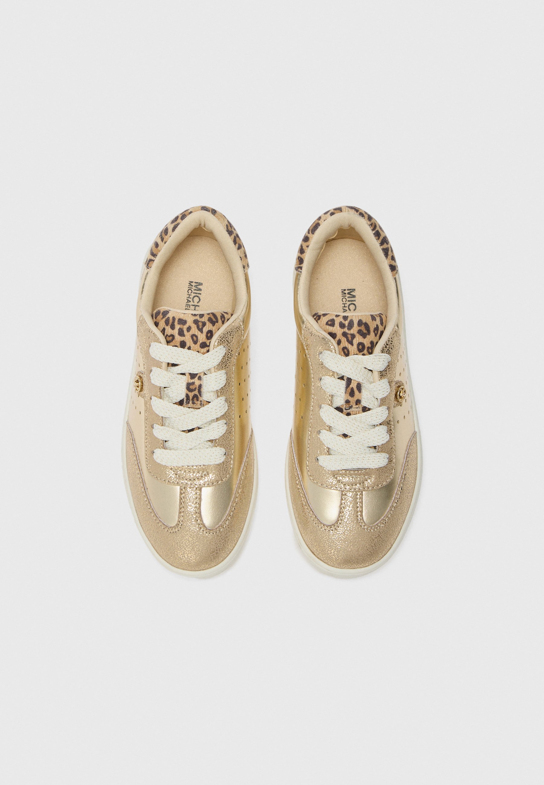 Michael Kors Kids JEM SCOTTY - Sneakers - goudkleurig/bruin
