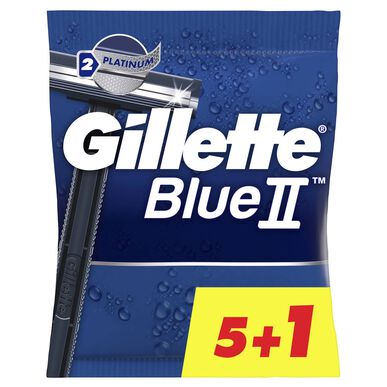 Gillette Blue II kertakäyttöiset partahöylän terät 6 kpl