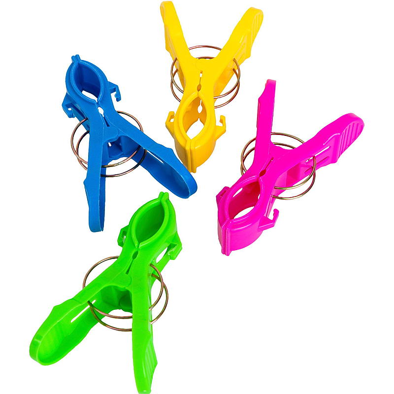 Handdoekklemmen voor thuisgebruik, 4-pack