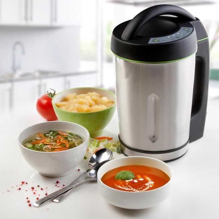 Licuadora con calefacción DOMO - Negra - 1.6L - 3 programas - 1000 vatios - DO498BL