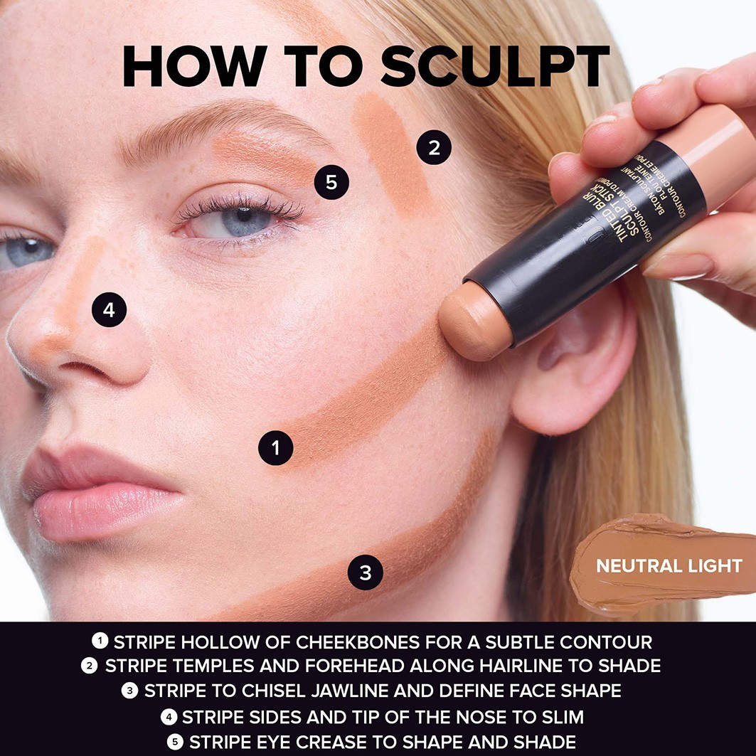 Nudestix kontūru zīmulis ar tonētu mīksto fokusu veidojošu zīmuli - 6,2 g