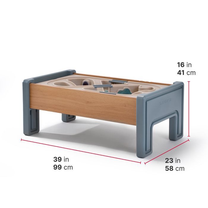 Speltafel - STEP2 - Harmony - 101,6 x 59,3 x 22,5 cm - Hout en kunststof - Voor kinderen vanaf 3 jaar