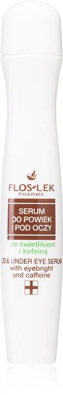 Rozjasňujúce očné sérum FlosLek Pharma Eye Care proti opuchom a tmavým kruhom pod očami