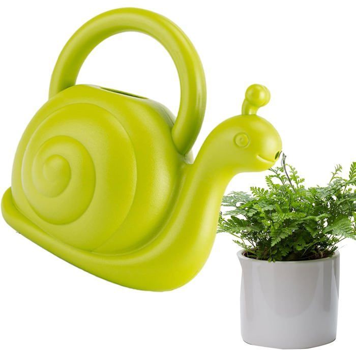 Children's Watering Can, 1.5L Plastic Snail Watering Can, Pet Watering Can, Snail-Shaped Sprinkler, Small Watering Can for Plants