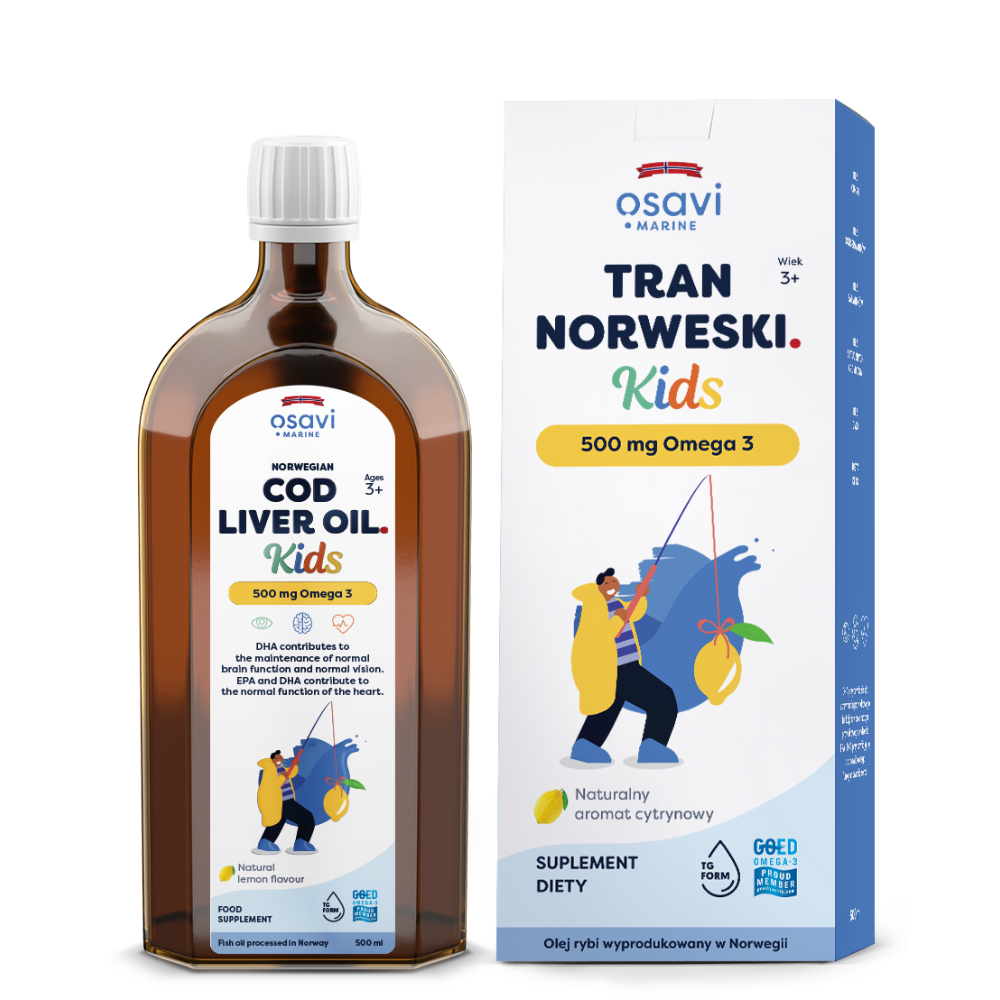 Osavi norsk fiskolja för barn 500 mg omega 3