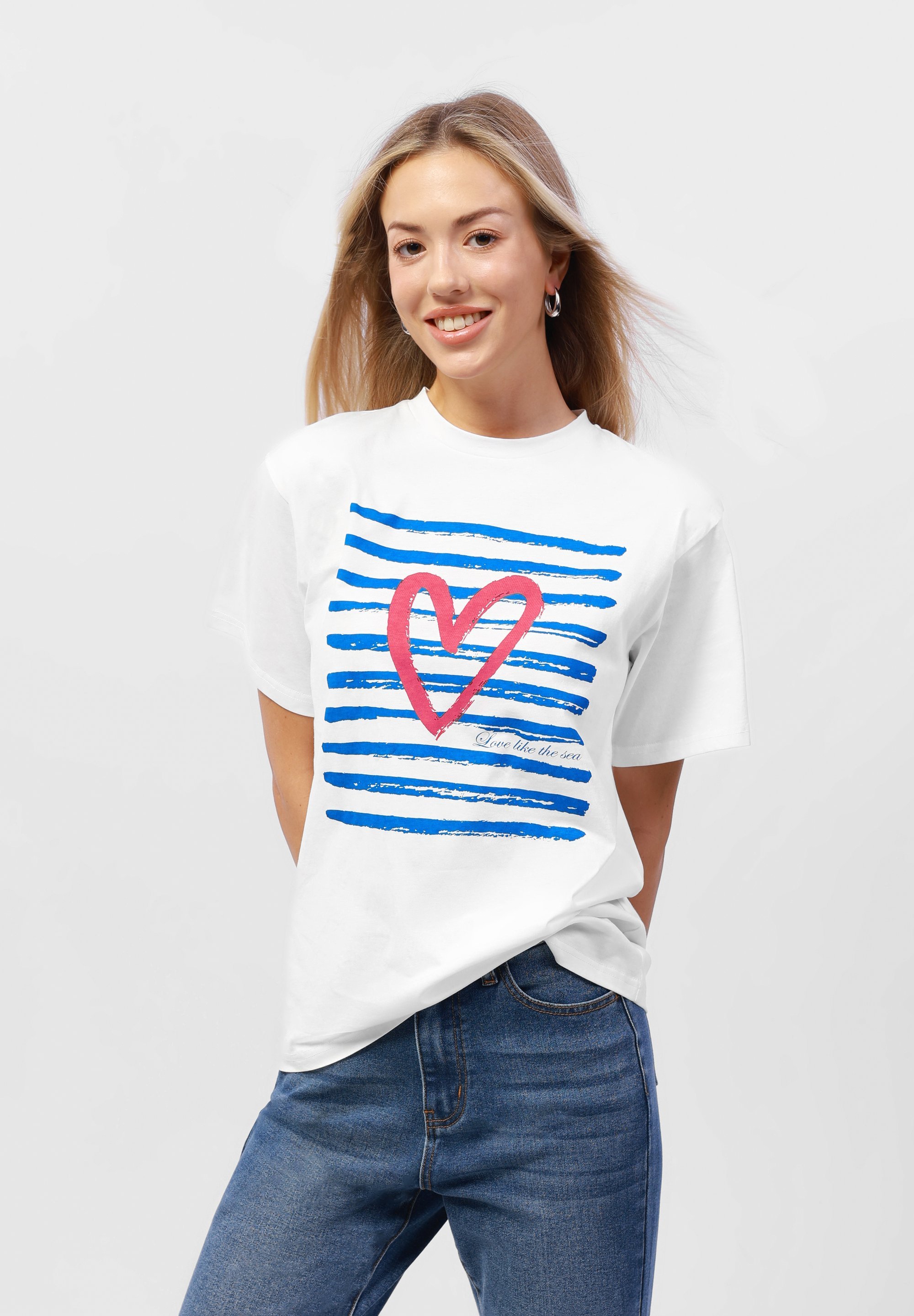 Anna Field T-shirt met print - crème