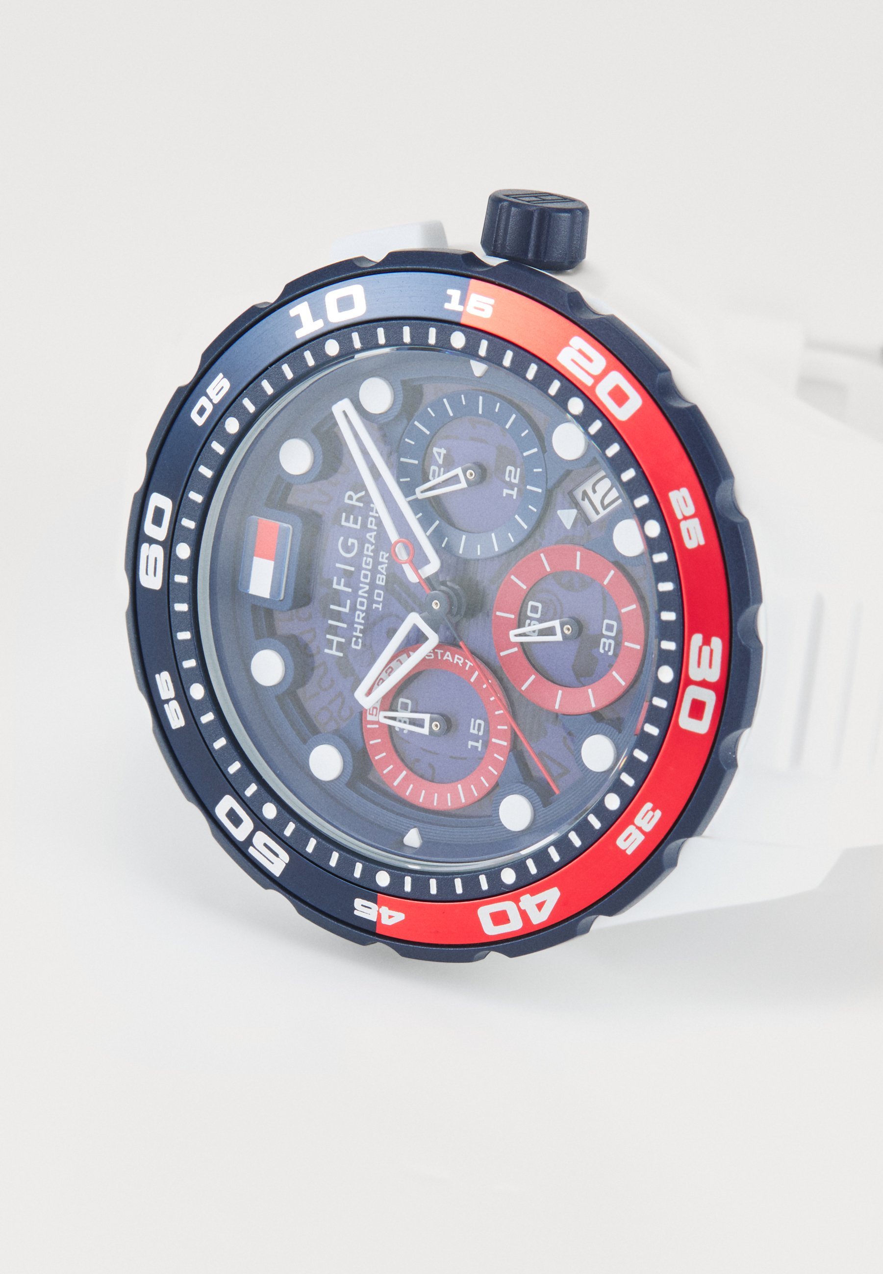 Tommy Hilfiger REGATTA - Orologio cronografo - bianco/blu/rosso