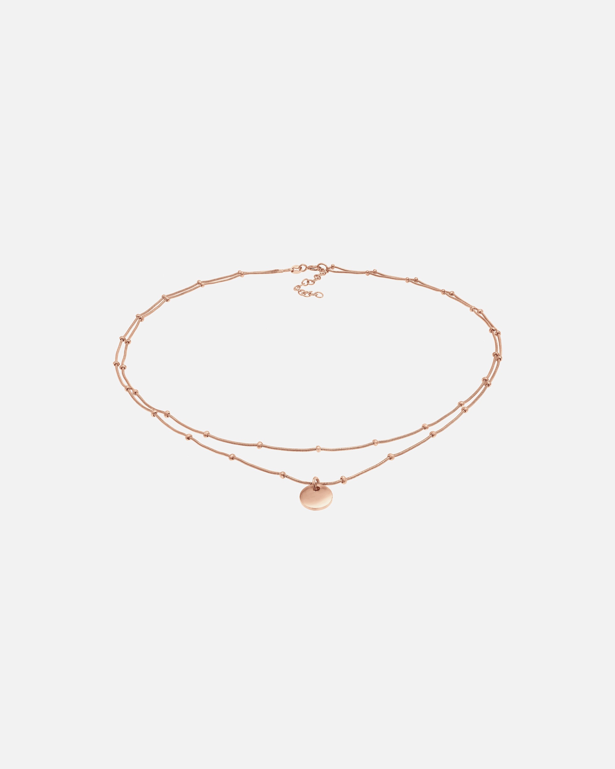 Elli Femmes Choker Boule Couches Plaquette Pendentif Basique en Argent Sterling 925