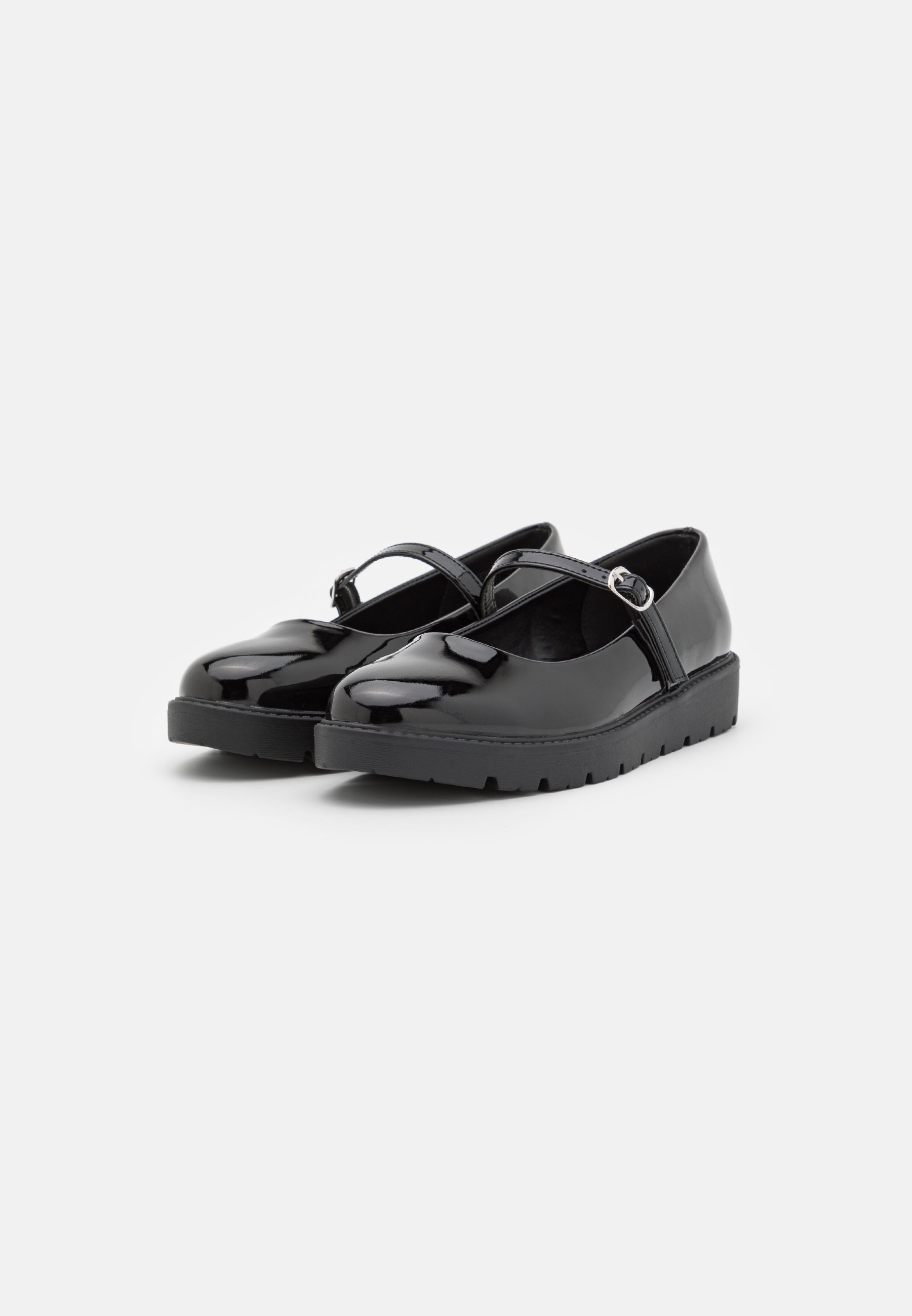 Anna Field Ballerinas mit Knöchelriemen in Weite Passform – schwarz