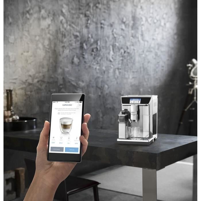 Cafetera espresso De'Longhi Primadonna Elite con molinillo - ECAM650.75.MS - 21 recetas - Acero inoxidable