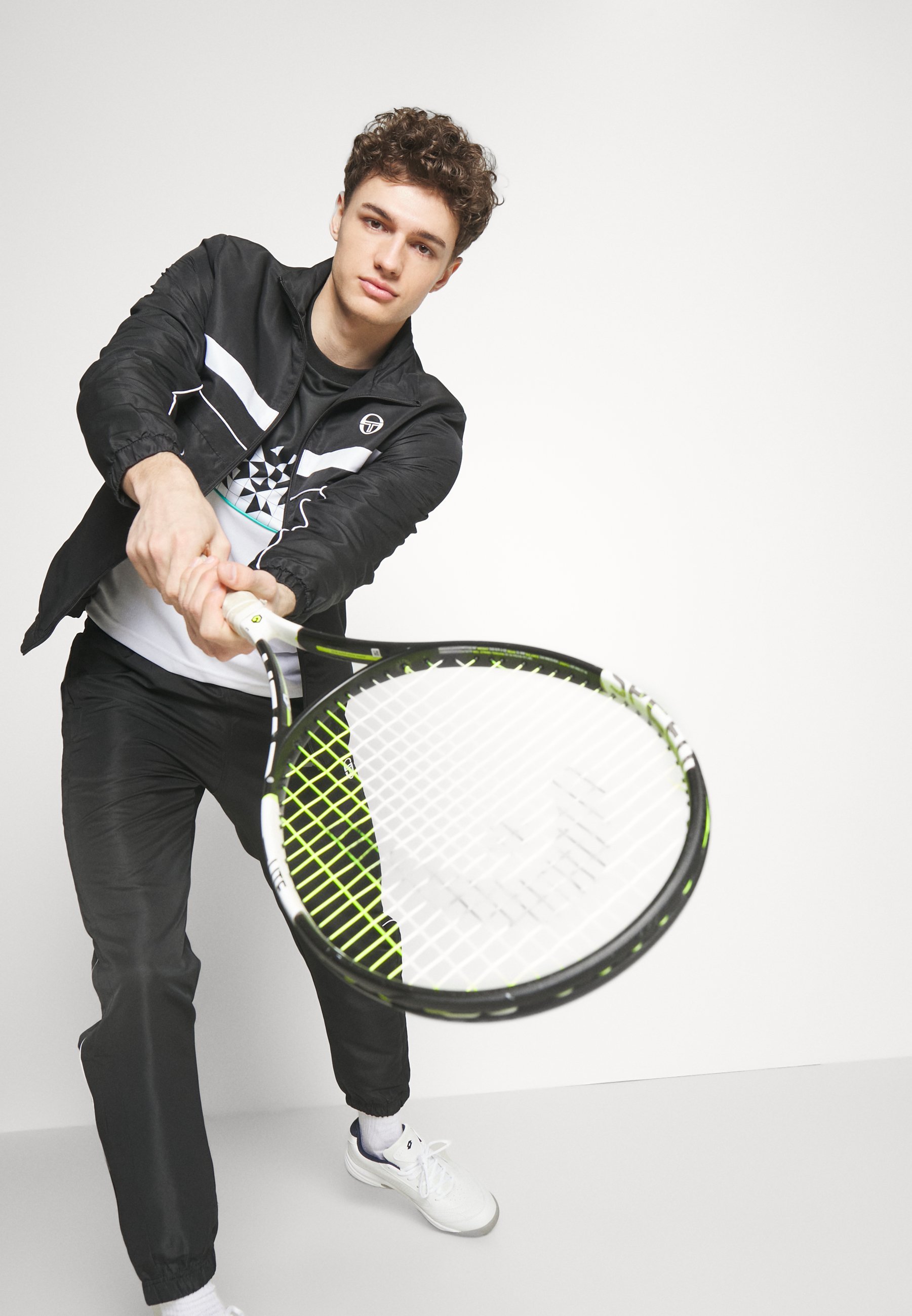 ZELMA TRACKSUIT - Treningsdress - black/whiteSergio Tacchini