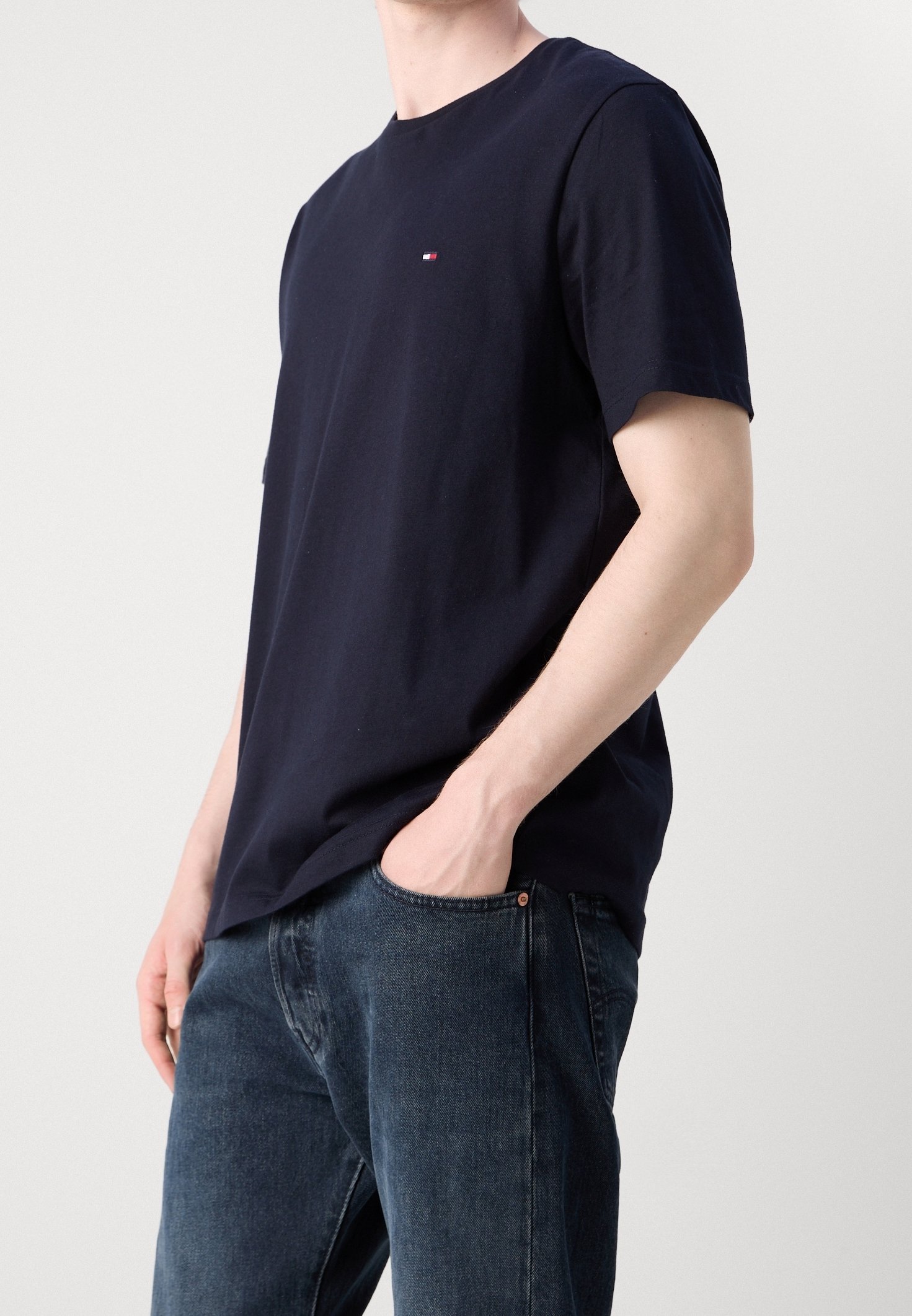 Tommy Hilfiger T-shirt met print - donkerblauw