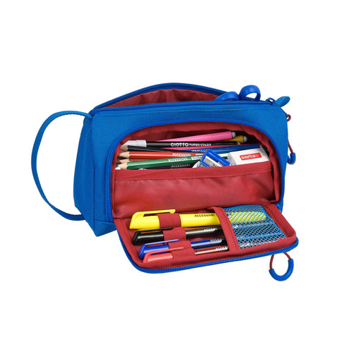 Estojo Safta com bolso dobrável, uniforme completo do FC Barcelona 1ª temporada 21/22, 200x85x110 mm