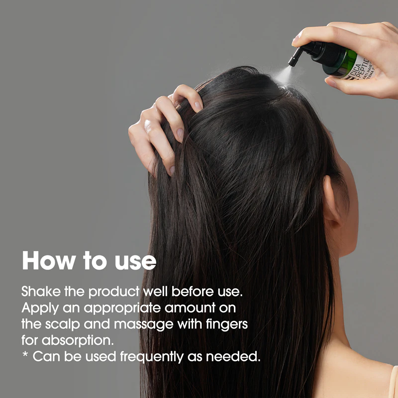 Some By Mi Cica Peptide Derma Scalp Tonic: tônico hidratante e nutritivo contra a queda de cabelo.