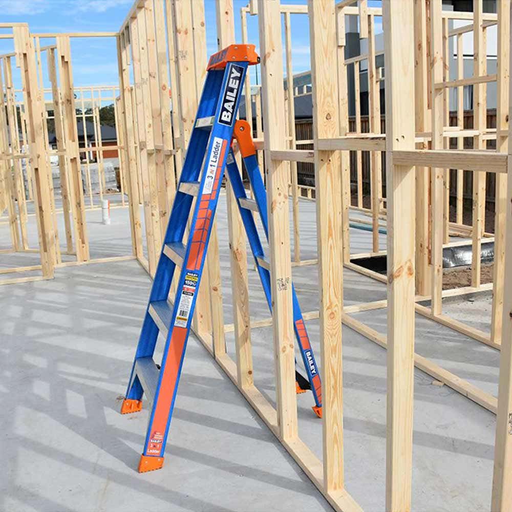 Escada de fibra de vidro BAILEY 1,8 m SLS 3 em 1 150 kg FS13884