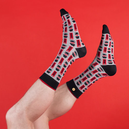 Cabaia Chaussettes Patrick & Fabienne gris