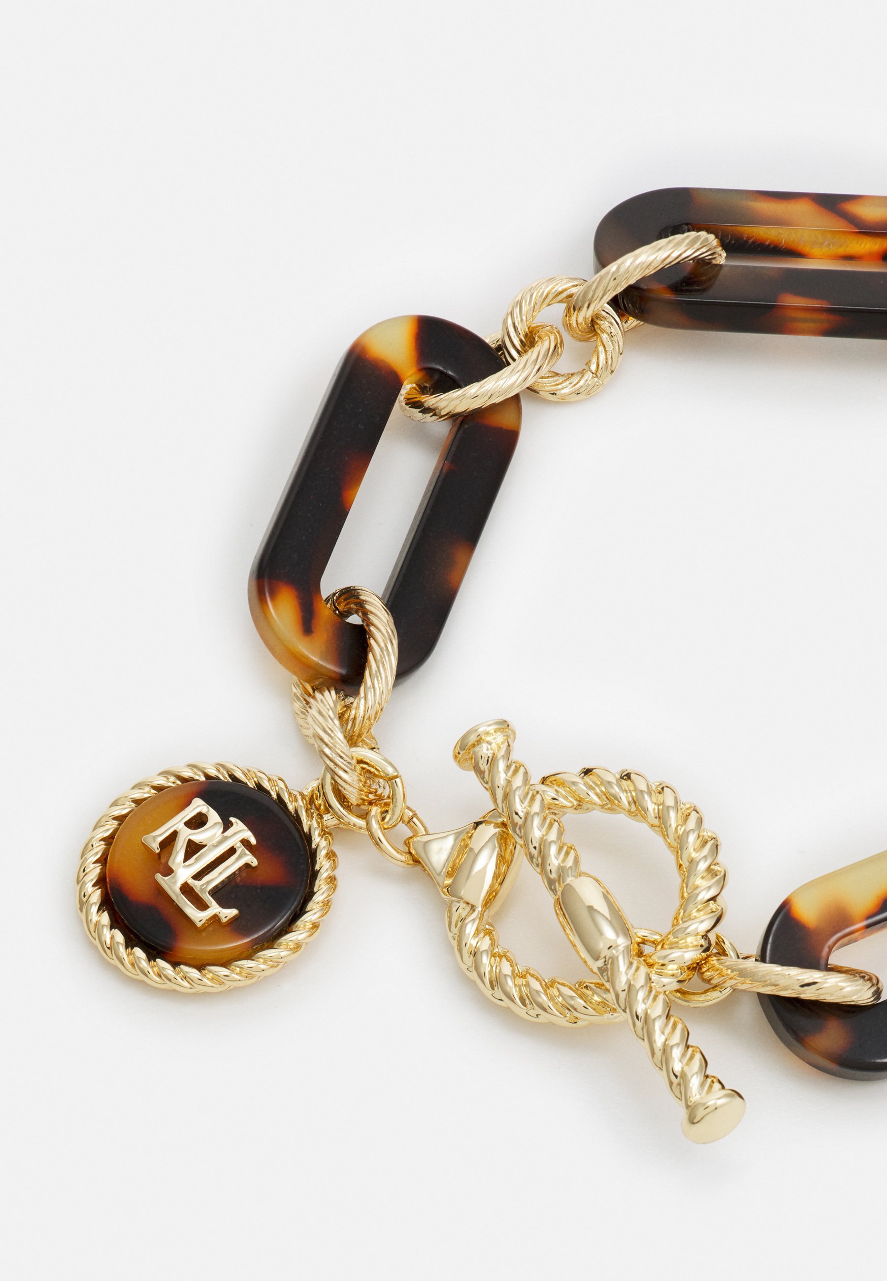 Lauren Ralph Lauren LINK FLEX - Armband - goldfarben/schildpatt