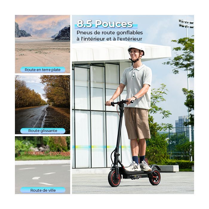 Patinete eléctrico plegable AGILERIDE AS-S1 de 8,5
