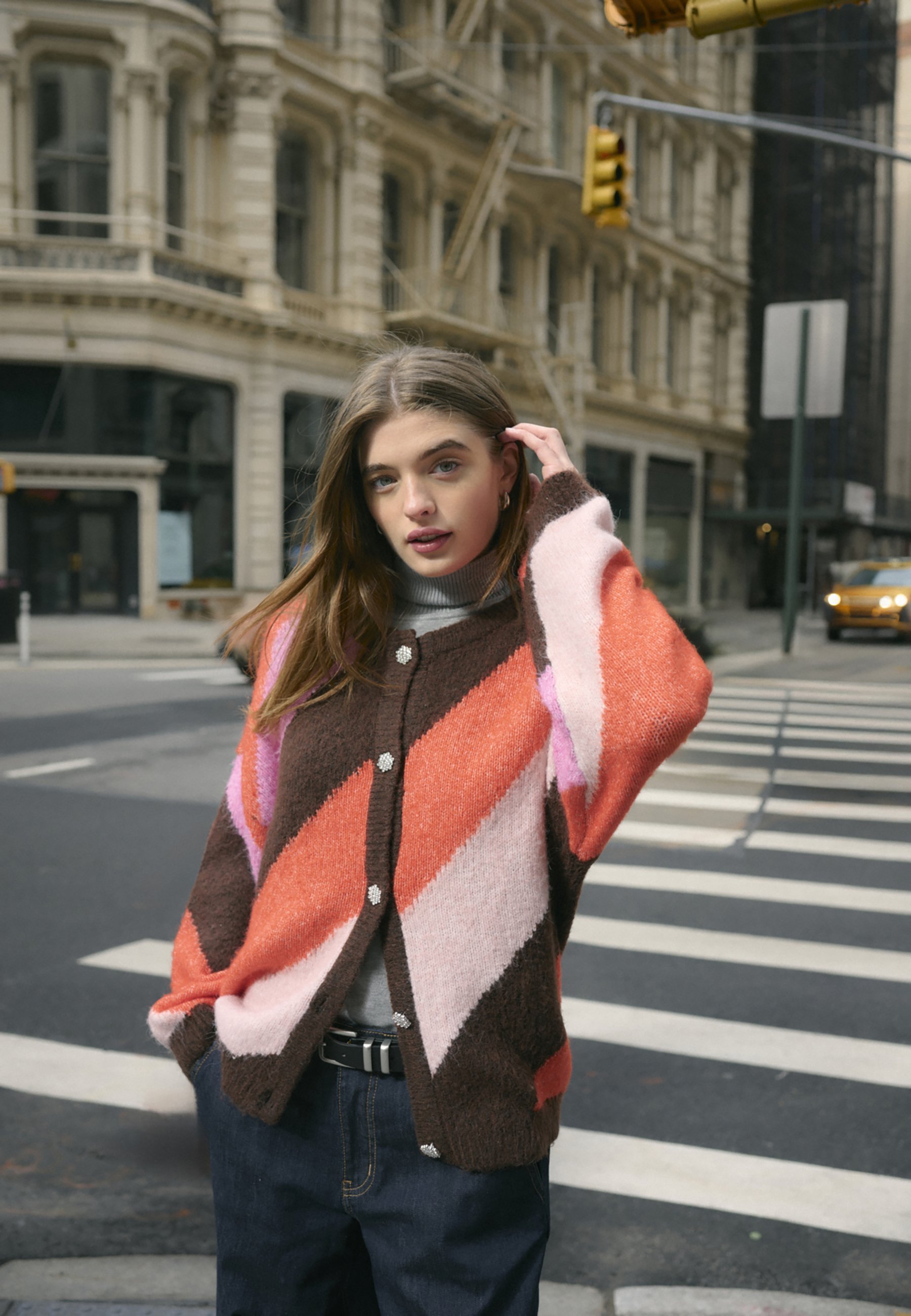 Culture CUDIGA KIMMY - Cardigan - bruinroze mix